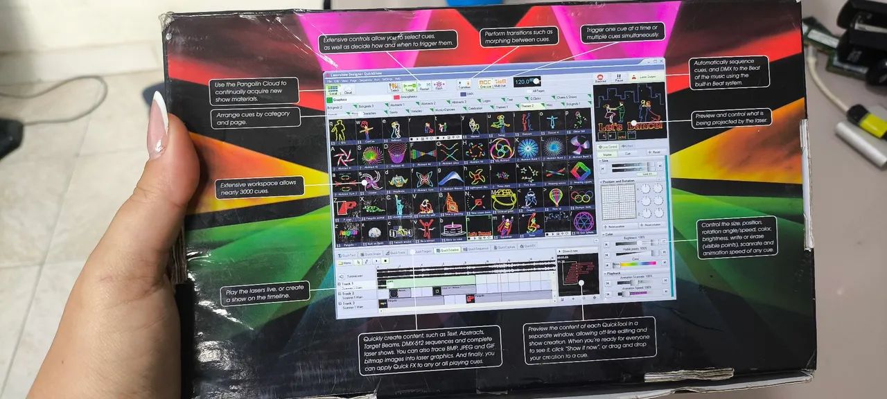 Pangolin Quickshow Fb4 Ilda Interface Lasershow- - Foto 2