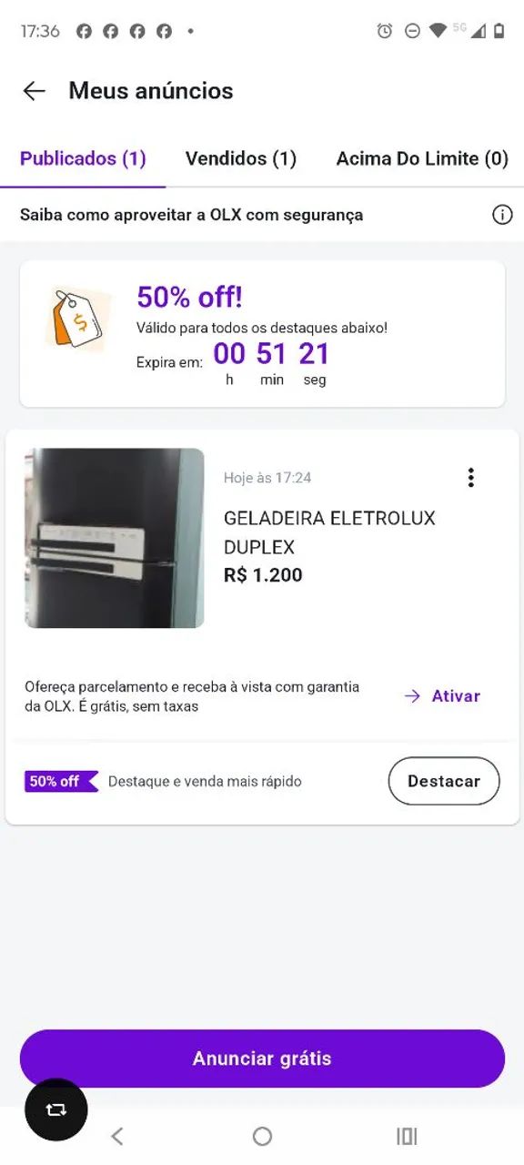 Geladeira DUPLEX  R$1.200,00 - Foto 4
