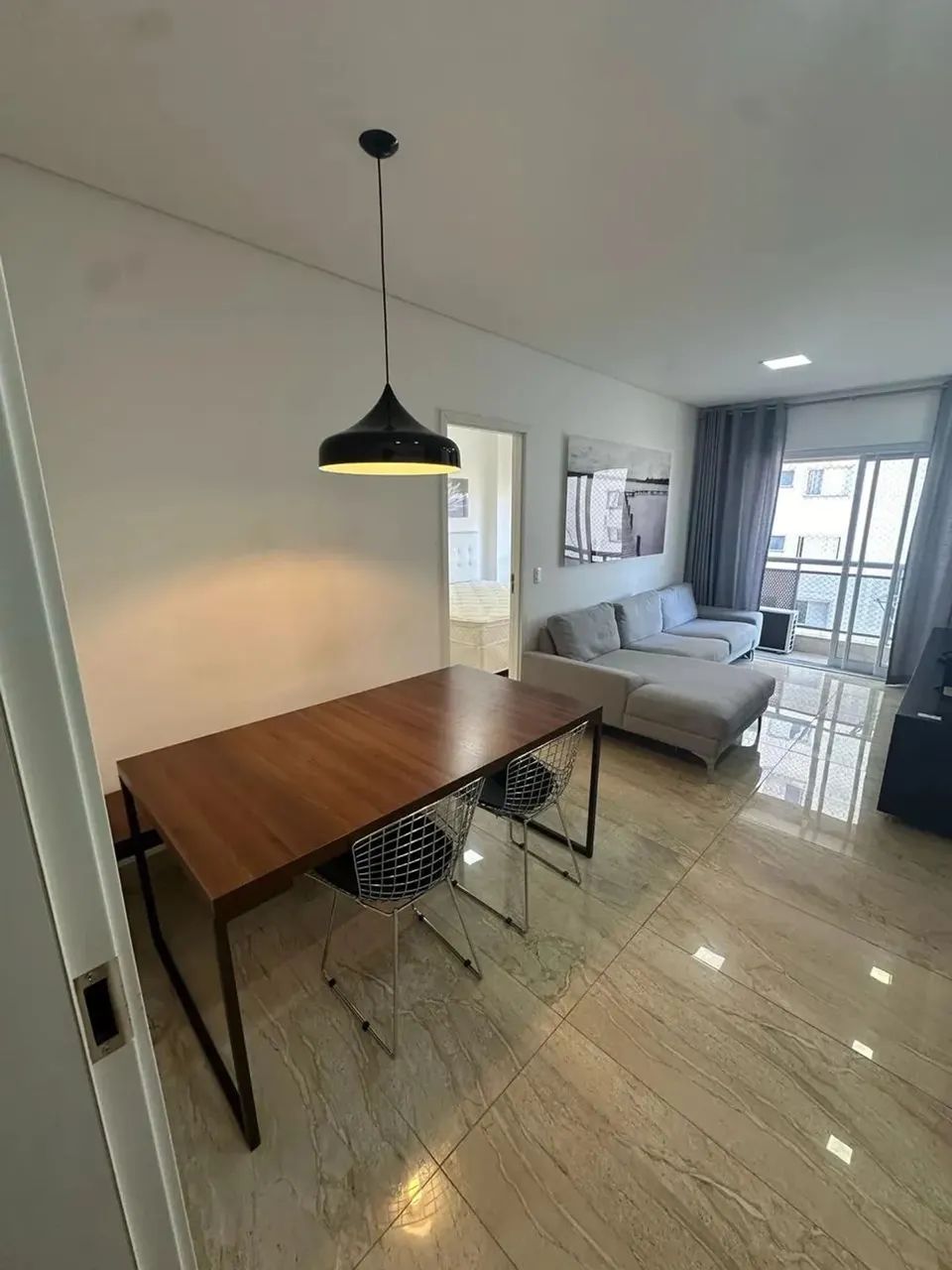Baixou para alugar rápido apartamento mobiliado para aluguel no centro de Alphaville com 1 - Foto 3