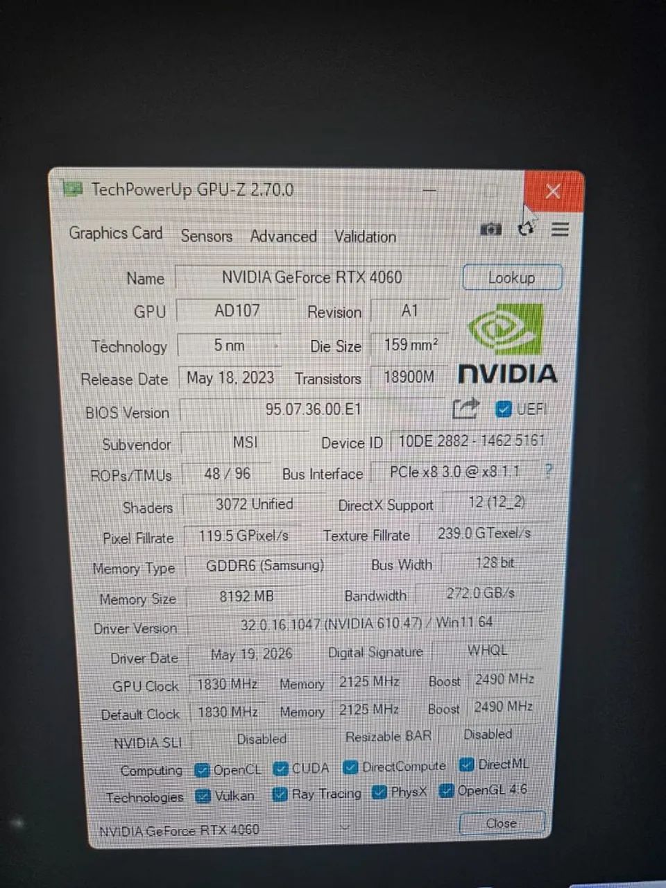 Placa de video GPU RTX 4060 - Foto 2