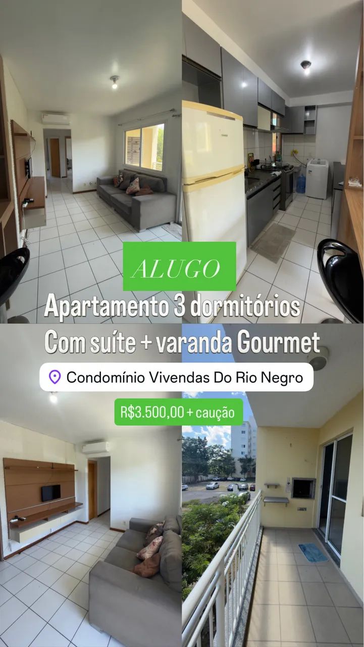 Vivendas do rio negro 3 dormitórios com suíte  - Foto 3