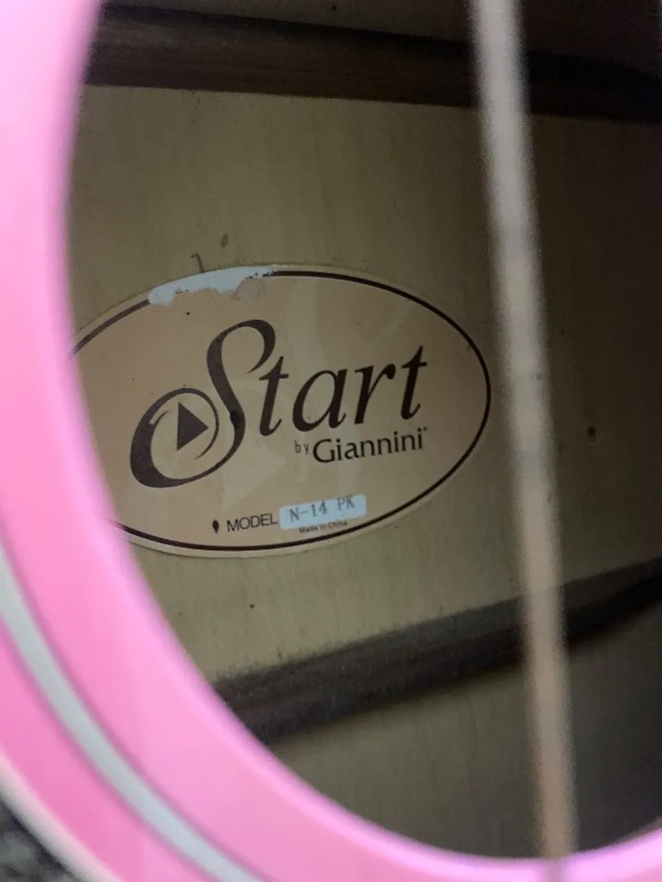 violão start giannini rosa com capa da Sonata  - Foto 4