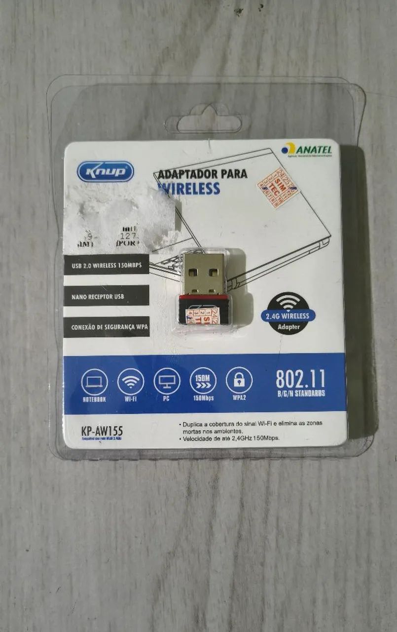 Adaptador Wi-fi Knup USB 