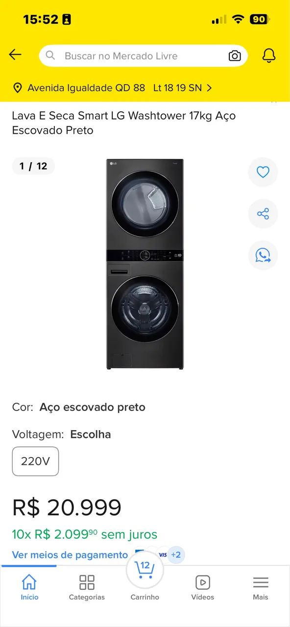 Máquina lava e seca LG 17 KL - Foto 2