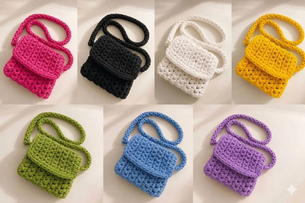 Bolsas de crochê  - Foto 4