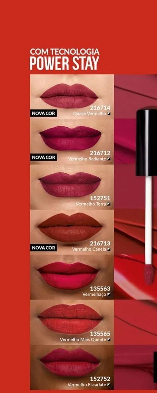 Batom vermelho canela 