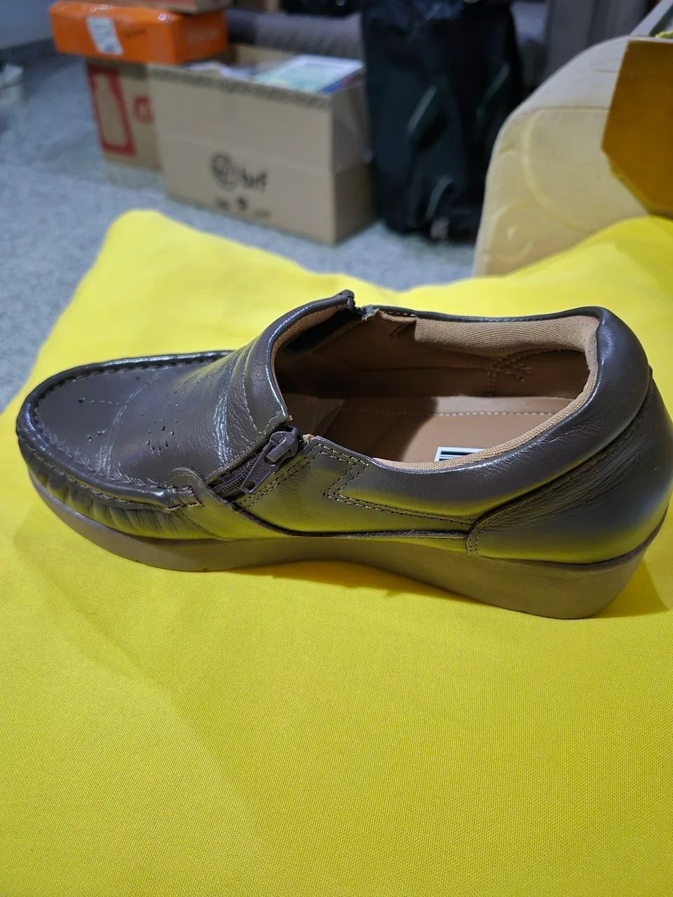Mocassim marrom da Ultra Flex - Foto 4