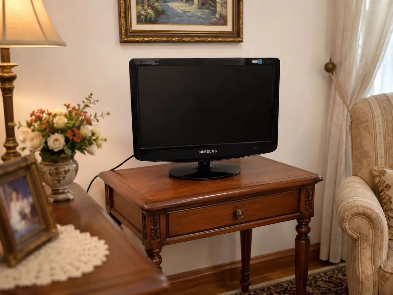 Monitor LCD Samsung 17 Polegadas. Em excelente estado de conservação. 