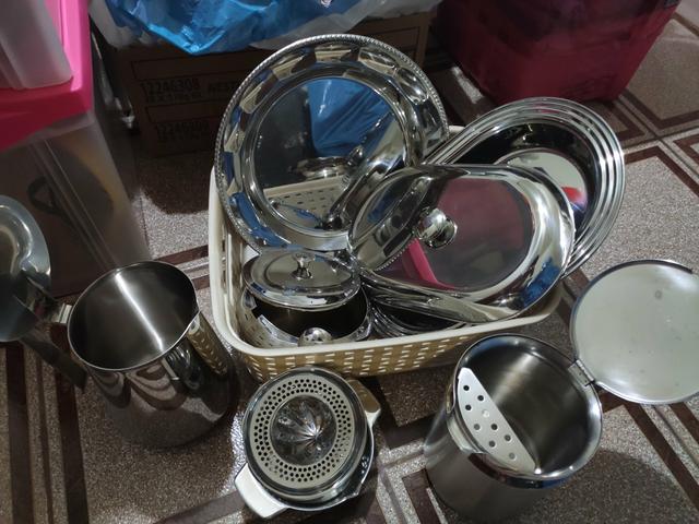 Kit com 6 peças em inox