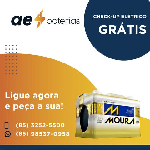 Bateria 60Ah Moura, cobrimos qualquer oferta