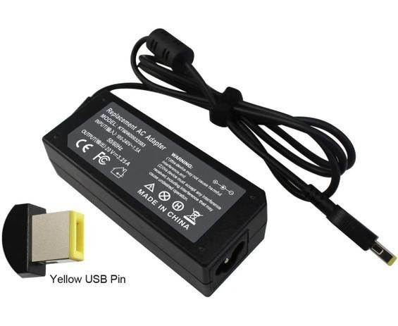 Fonte Carregador Notebok Lenovo Ideapad 20v 3.25a 65w Plug Retangular G40-30 G40-45