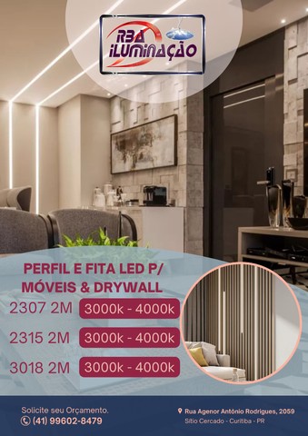 Fita e perfil Embutir LED  - Foto 3