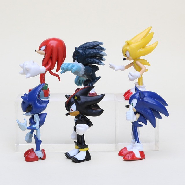 Kit Action Figure Sonic Conjunto C/ 6 Bonecos Pronta Entrega