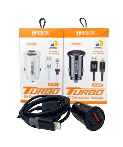 Kit Carregador e Cabo Turbo Veicular  - Foto 3