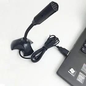 Microfone Para Pc Usb Desktop Com Suporte De Ajustvel 360