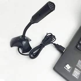 Microfone Para Pc Usb Desktop Com Suporte De Ajustvel 360