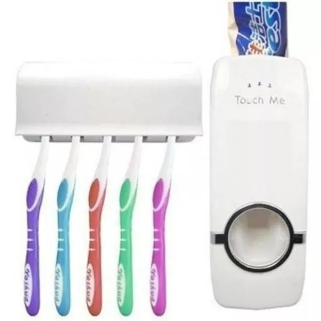 Dispenser de Creme Dental + Suporte Para Escovas