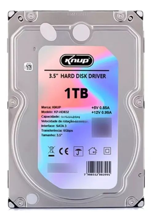 HD 1TB Knup KP-HD831 7200rpm 6Gbps 3.5 Sata III - WZetta - Foto 2