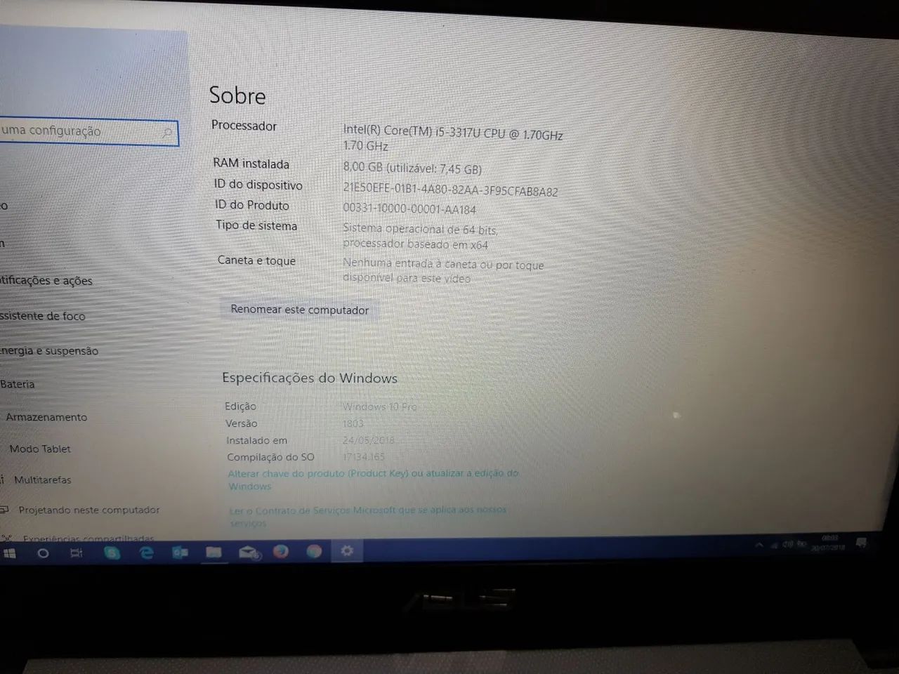 Notebook Asus I5 8GB RAM SSD - Foto 4