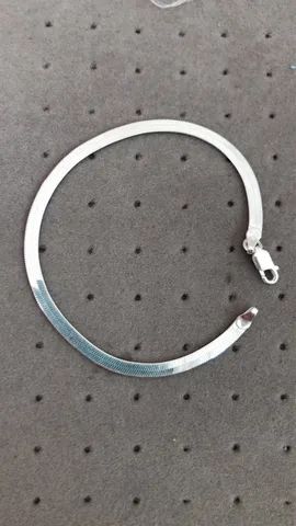 Pulseira de prata masculina