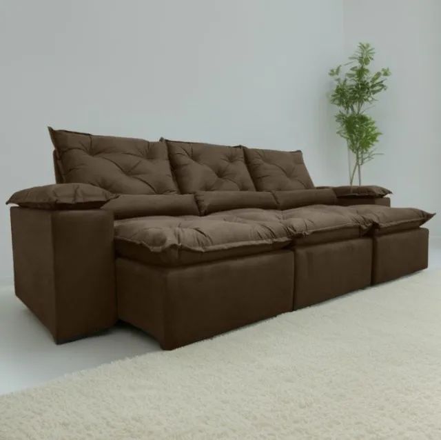 sala sofa retratil e reclinavel de 270 cm  - Foto 4