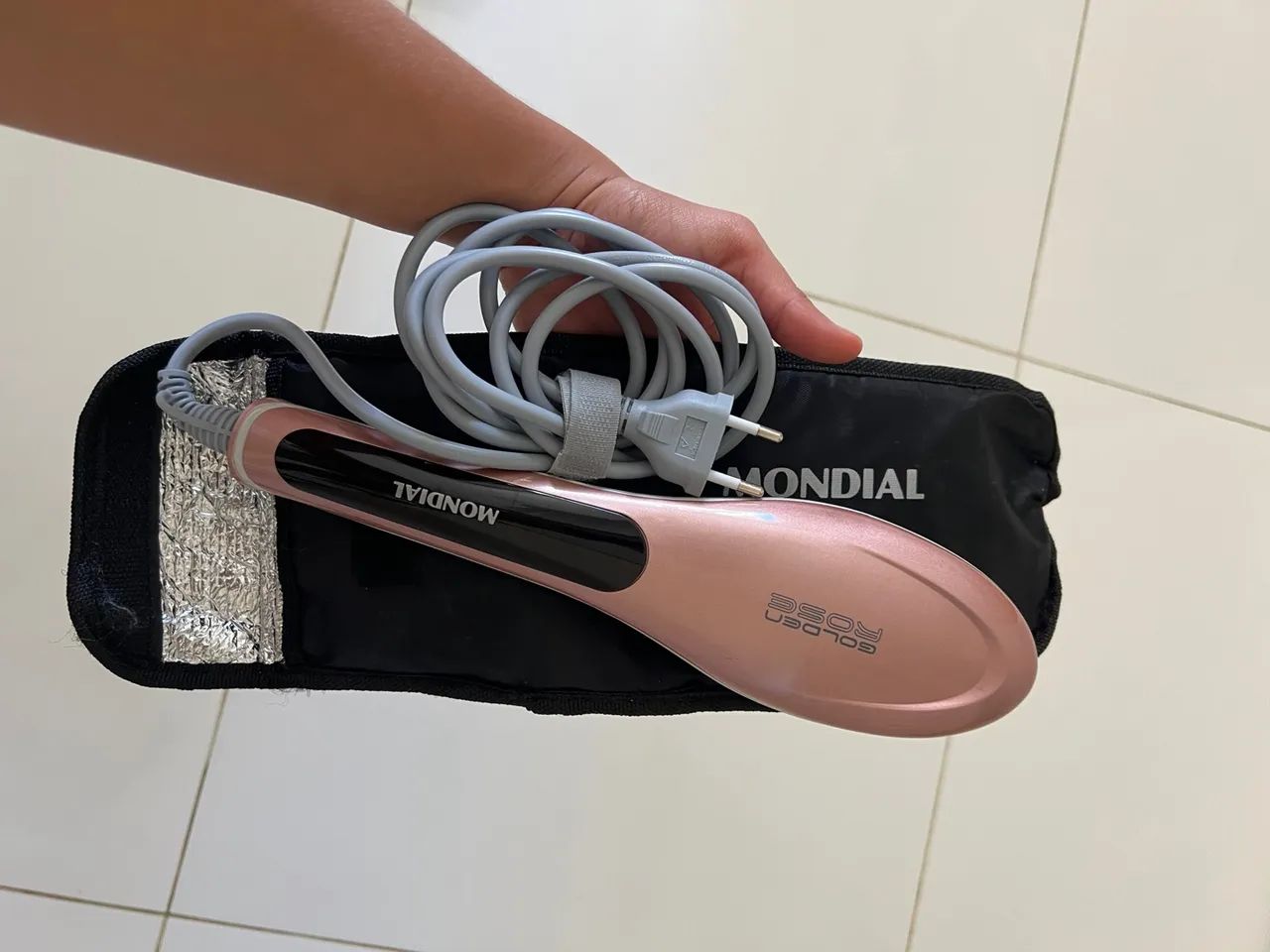 Prancha Modeladora Mondial Golden Rose