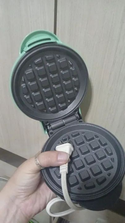 Mini Waffle Maker MyMini - Novo - Foto 3