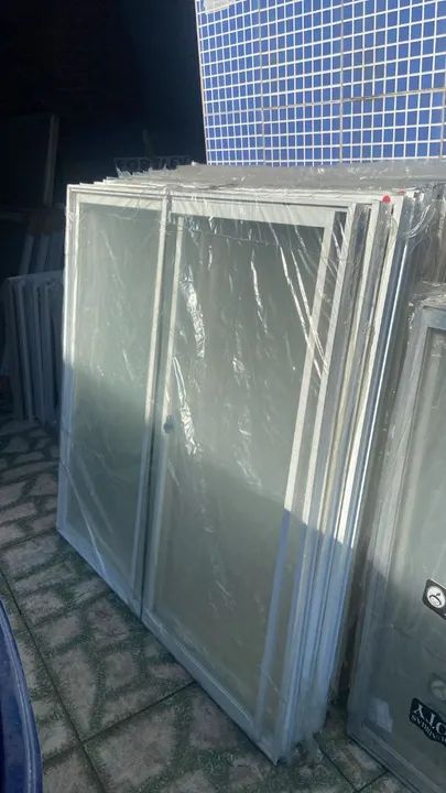 JANELA ALUMÍNIO BRANCO 2 FOLHAS - Foto 3
