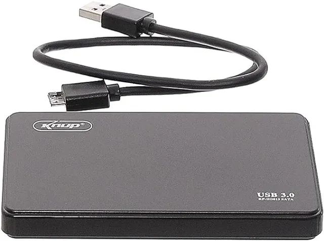 Case Gaveta Hd Externo Sata 2,5 Knup Usb 3.0 Slim Noteboook ssd