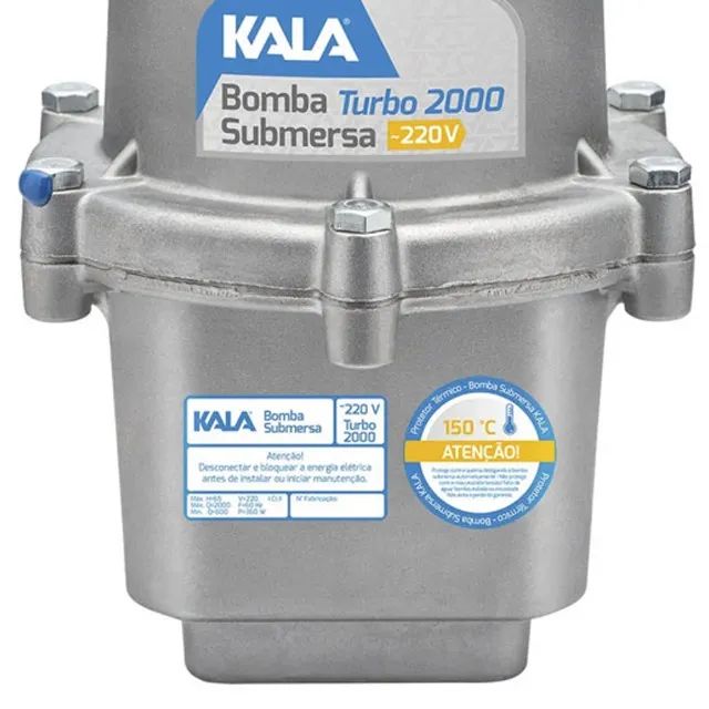BOMBA SUBMERSA TURBO 2000 220V - KALA - Foto 3