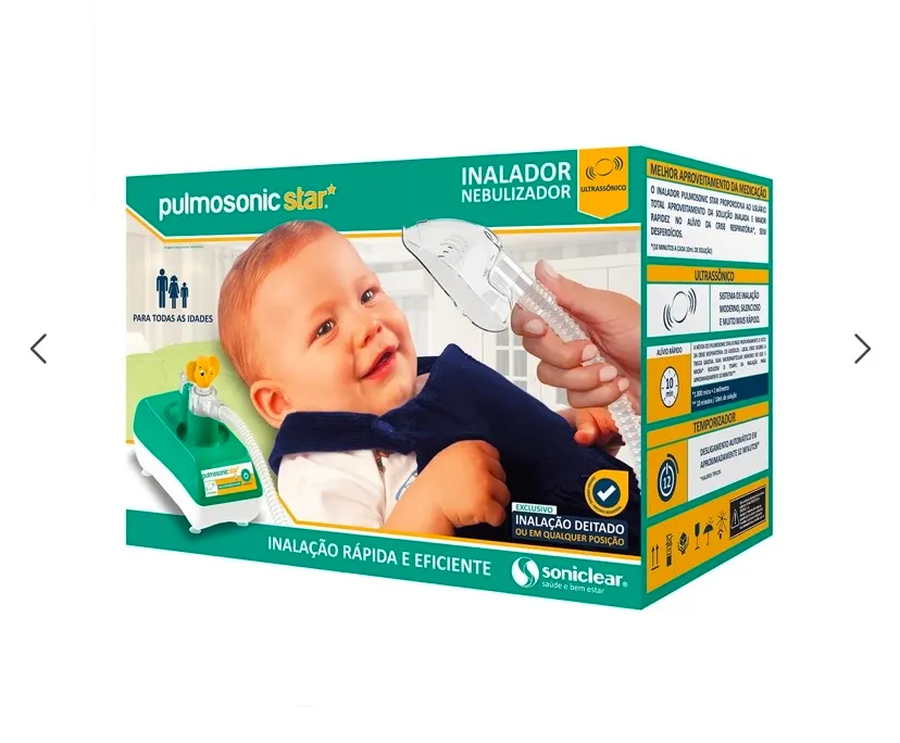 Inalador Nebulizador Pulmosonic Star - Novo