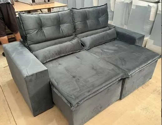 ?Sofá Retrátil e Reclinável Firenze 2m - Super promoção! 
