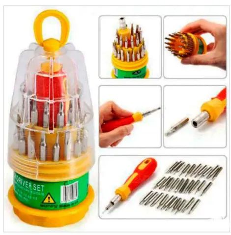 Kit com 31 Chaves Precisão Para Uso Geral - Torx Allen Philips Fenda para Celular (z013)  - Foto 3