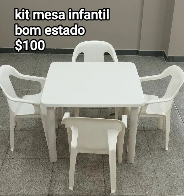 Mesinhas plásticas com cadeira  - Foto 3