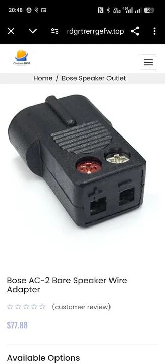 Kit com 4 Conectores para Falante Bose Home Theater  - Foto 2