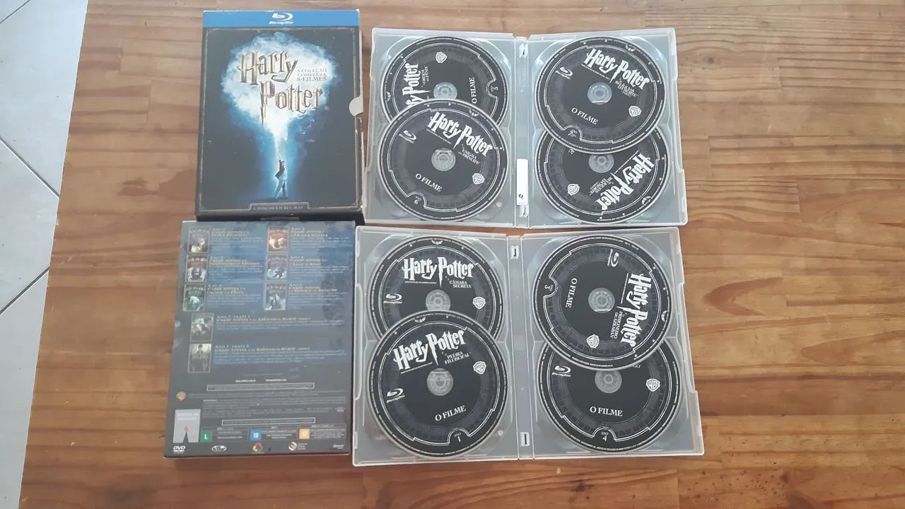 BLUE RAY E DVD NOVOS HARRY POTTER coletânea completa com 8 unidades.  - Foto 2