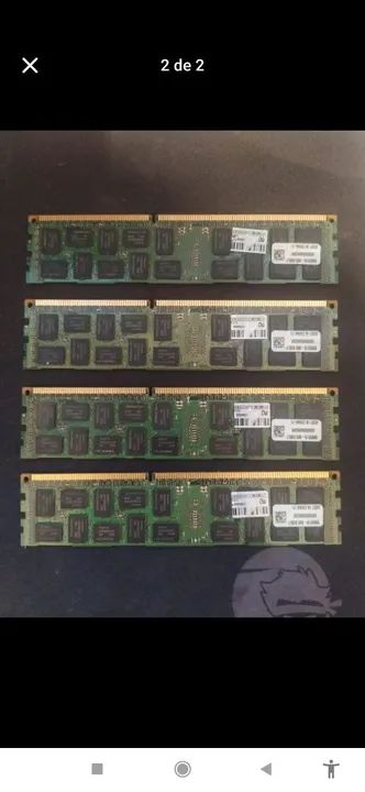 4x Memórias RAM DDR3 8GB 1600MHz Desktop - Usadas
