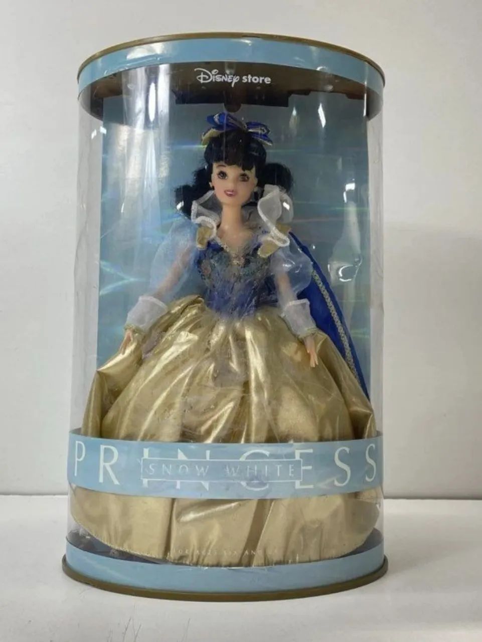 BONECA BARBIE BRANCA DE NEVE PRINCESA DISNEY STORE CAIXA VIRA LUMINÁRIA LACRADA NOVA