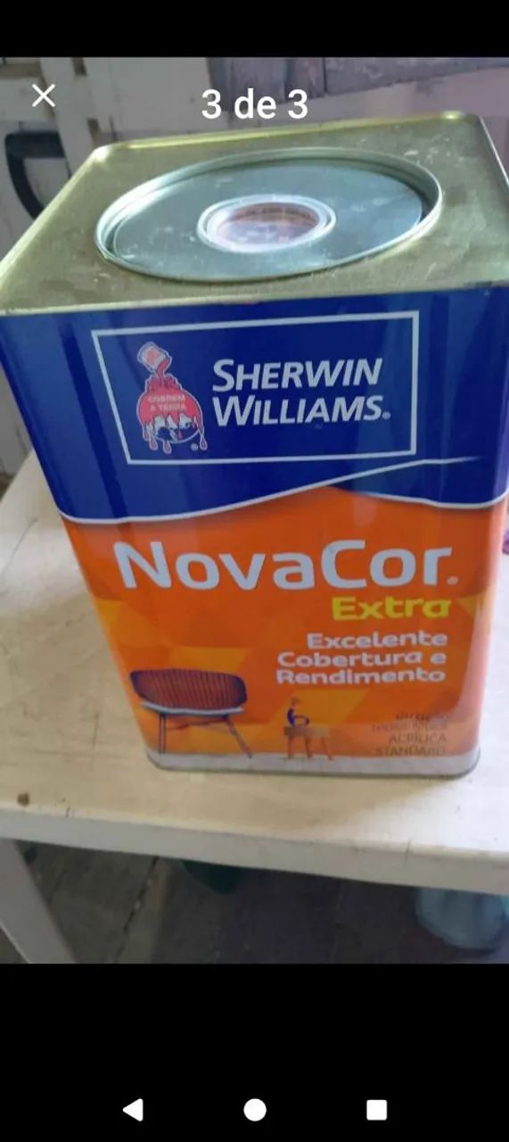 Tinta semi-brilho da novacor