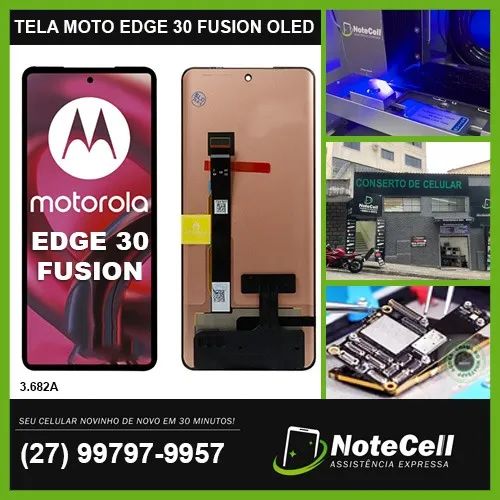 Tela Display P/Moto Edge 30 Fusion Original Nacional Oled 3.682A - Instalaçâo Expressa