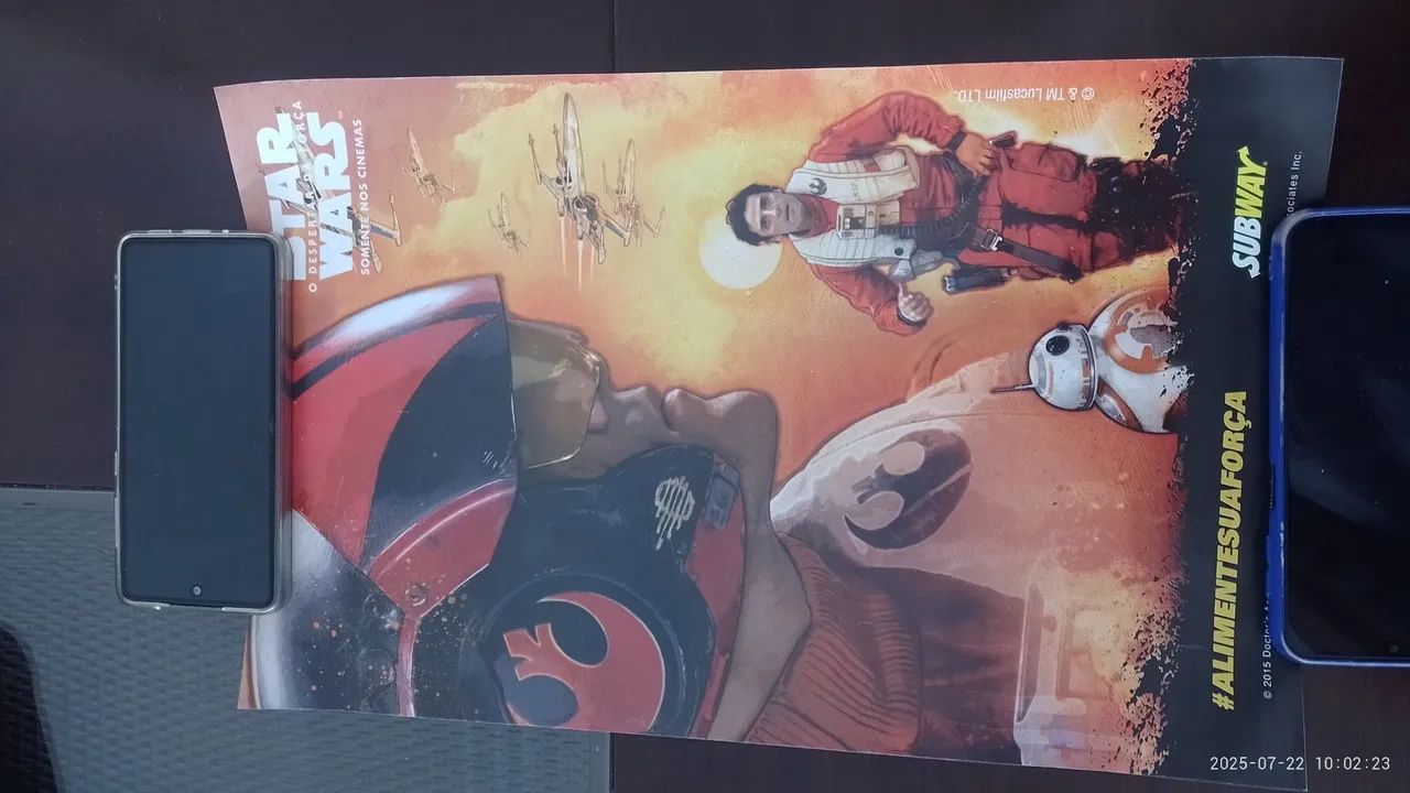 2 Poster Star Wars Subway O Despertar da Força