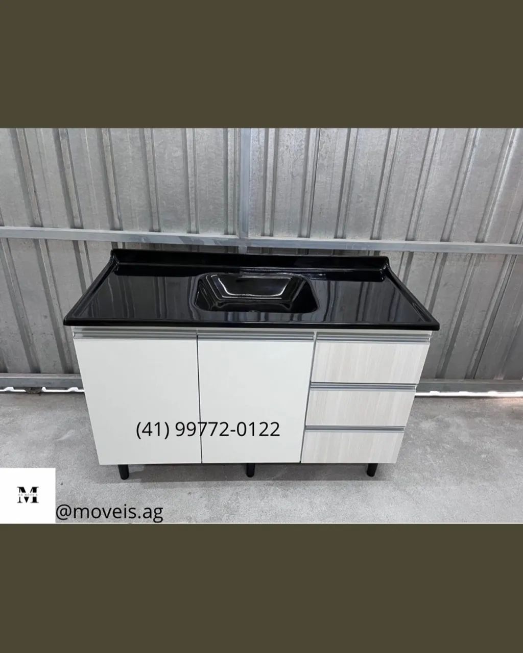 Pia Marmorite e Balcão Mdp 