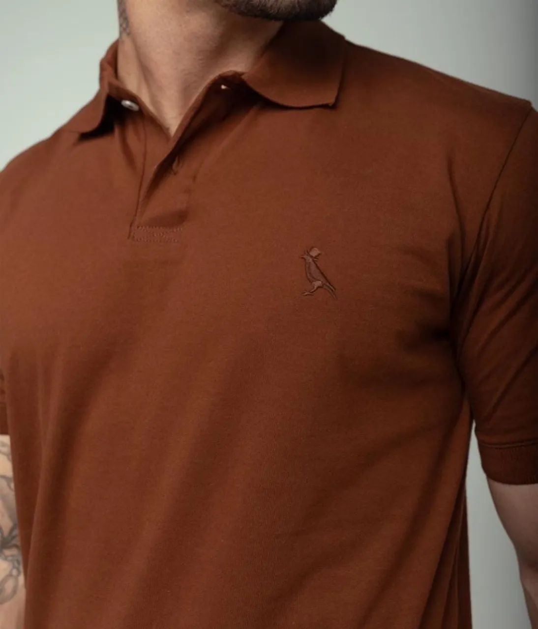 Camiseta Polo Vermelha - Foto 4