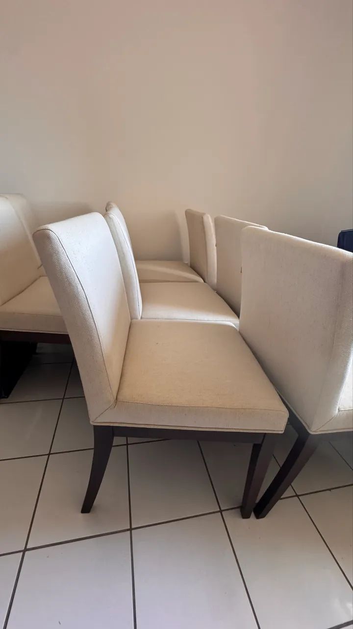 Vendo mesa de vidro c 8 cadeiras etna - Foto 3