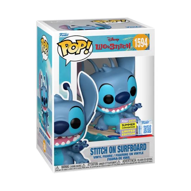 Funko Pop Stitch On Surfboard 1594 Ssdc
