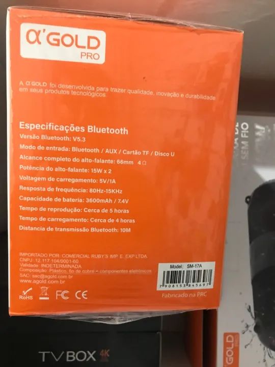 Caixa de Som BOMBOX GOLD 30w Original  - Foto 4