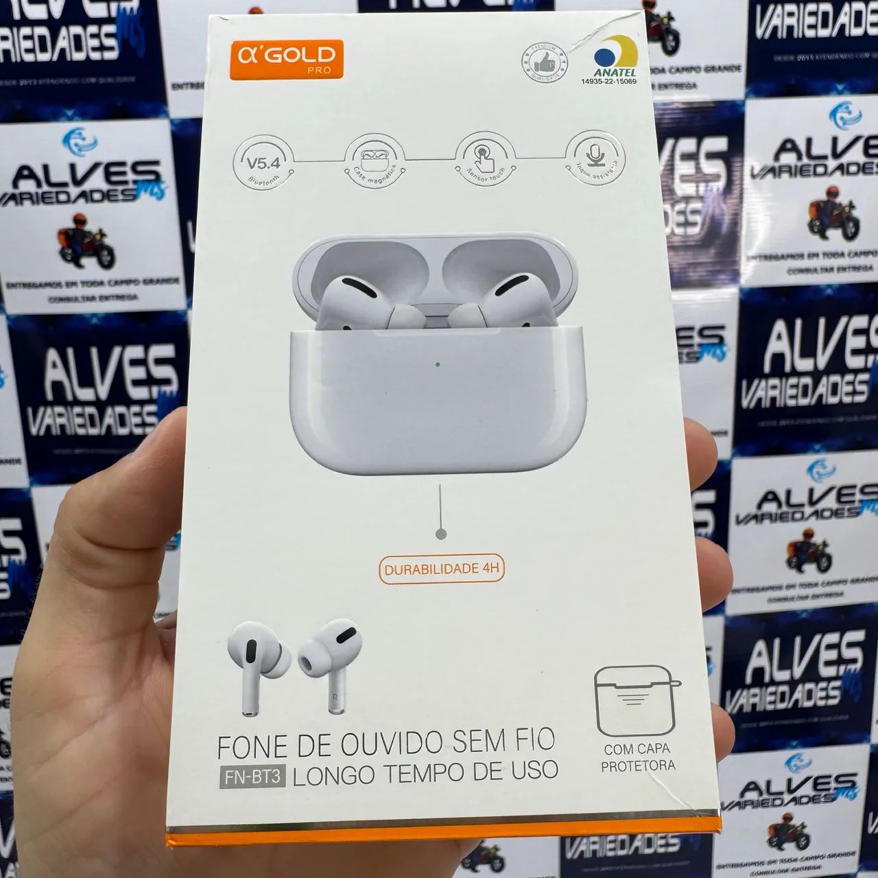 Fone de ouvido bluetooth 5.4