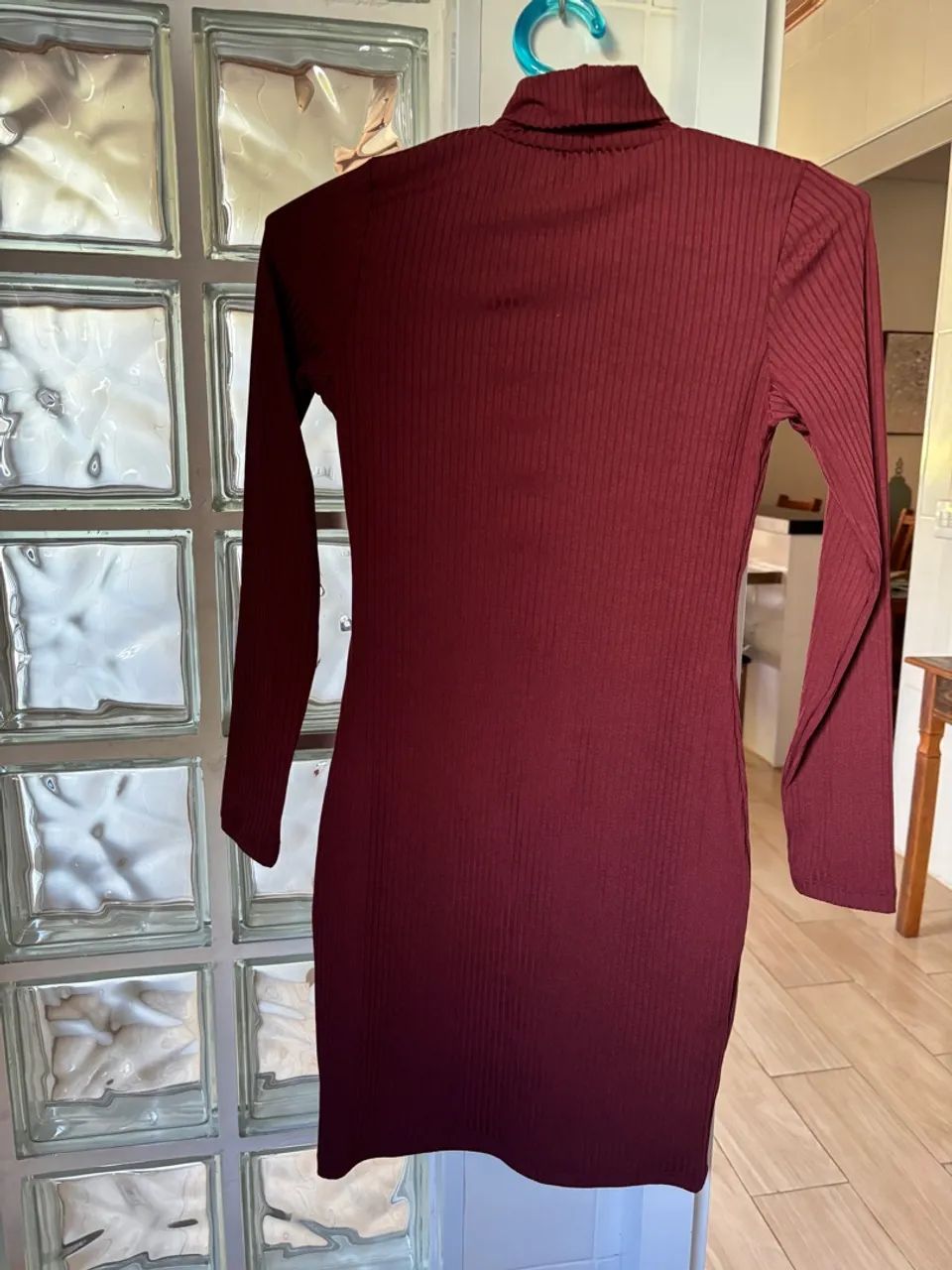 Vestido Manga Longa Gola Alta - Foto 3