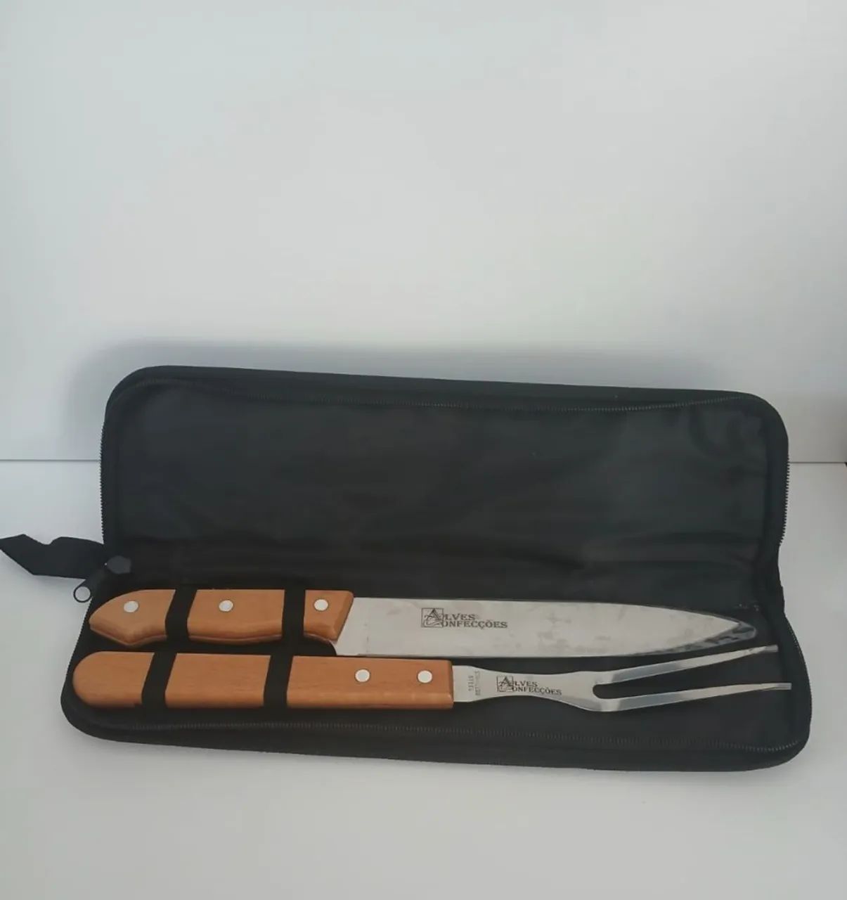 Jogo de garfo e faca para churrasco  - Foto 2