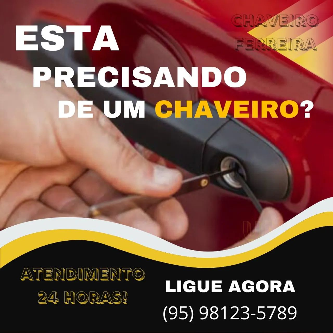 Chaveiro com Atendimento a Domícilio 24 horas 